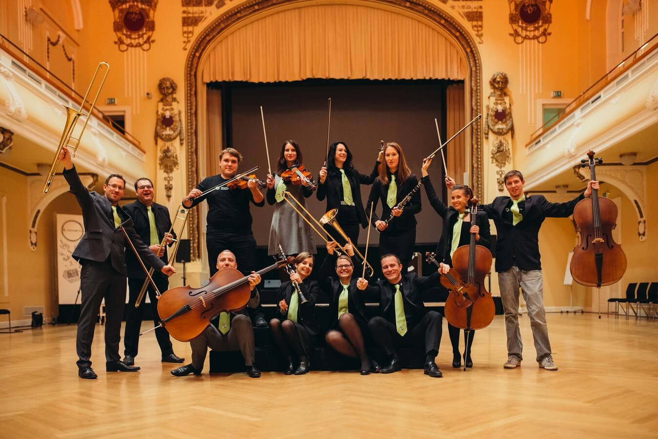 Group photo of TBA's team after Crescendo team program