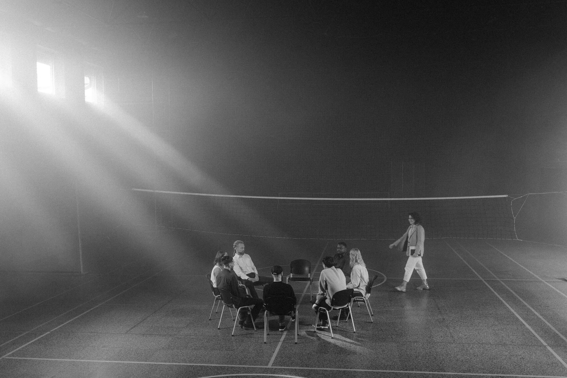 Majhna skupina se pripravja na team building